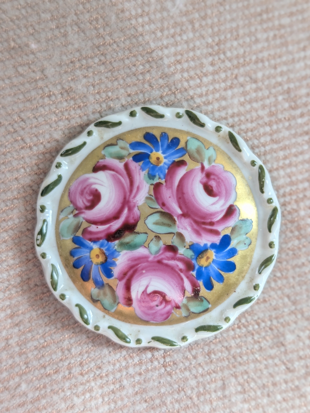 Vintage German Floral Brooch